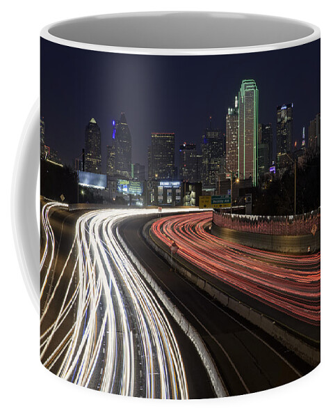 Dallas Coffee Mug featuring the photograph Dallas Night by Rick Berk