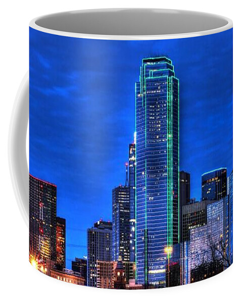 Dallas Coffee Mug featuring the photograph Dallas Skyline HD by Jonathan Davison
