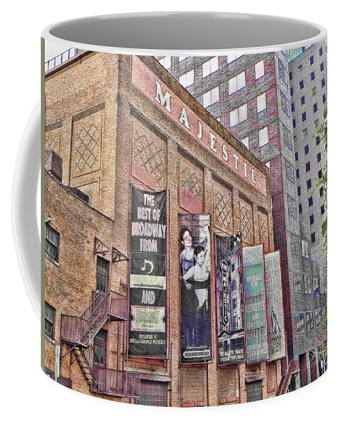 Dallas Coffee Mug featuring the photograph Dallas Texas Majestic Theater by Kathy Churchman