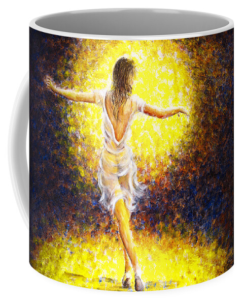 Dancer Coffee Mug featuring the painting Dancer 20 by Nik Helbig