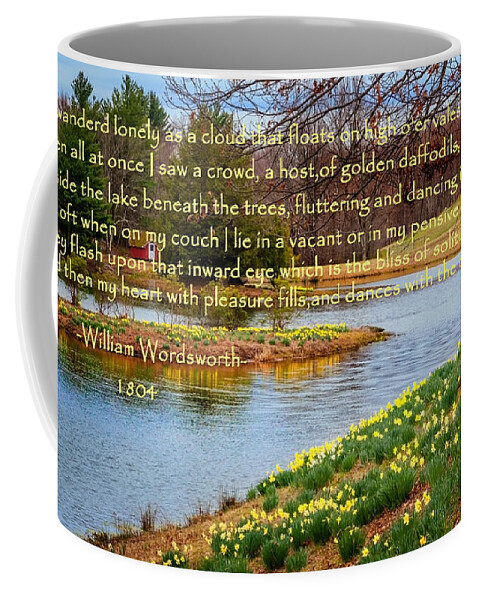 Daffodil Coffee Mug featuring the photograph Dances with the daffodils by Bill Wakeley