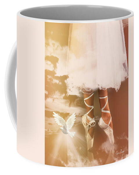 Dancing In The Spirit Coffee Mug featuring the digital art Dancing in the Spirit by Jennifer Page