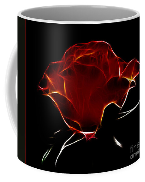 Rose Coffee Mug featuring the photograph Dark Rose by Vivian Christopher