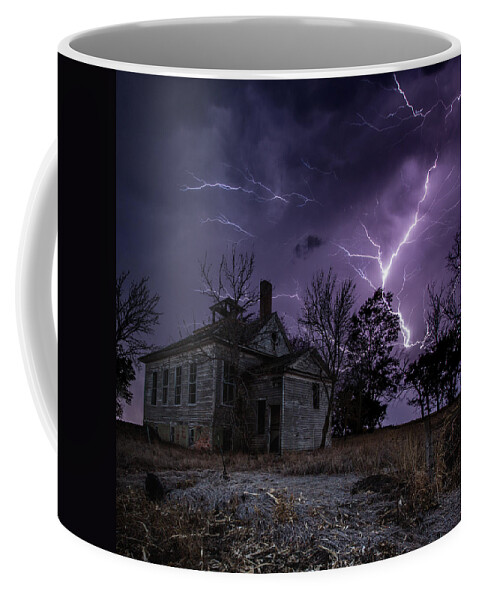 Dark Place Coffee Mug featuring the photograph Dark Stormy Place by Aaron J Groen