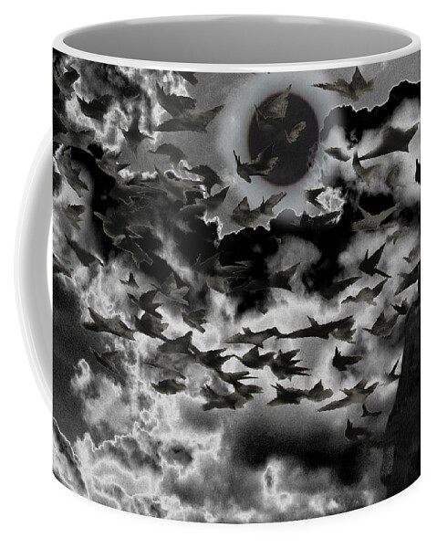 Dorothy Coffee Mug featuring the digital art Dark Sun by Lisa Yount