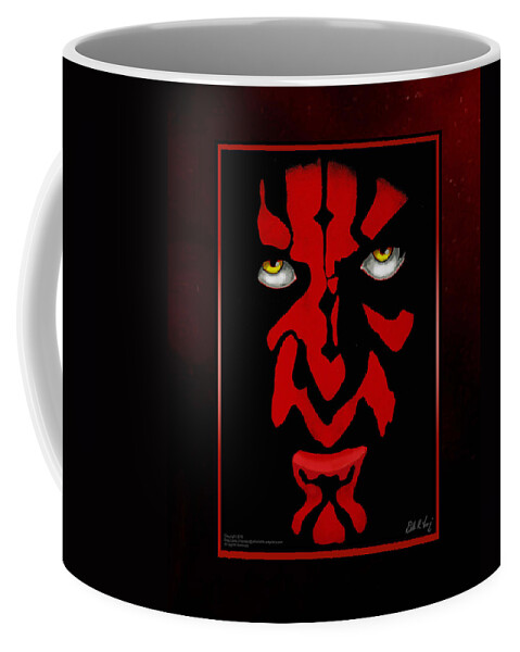 Star Wars Coffee Mug featuring the painting Darth Maul by Dale Loos Jr