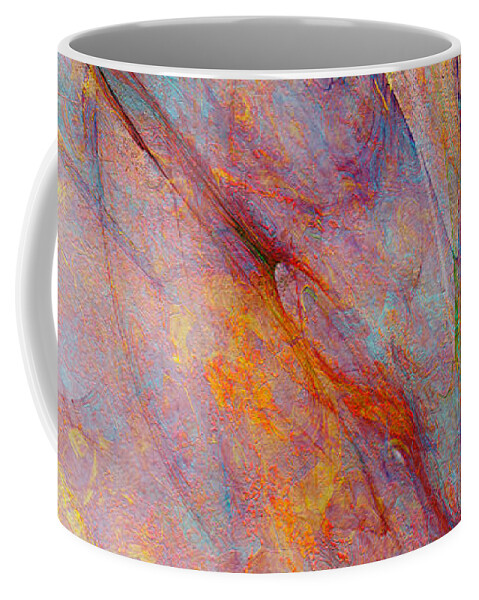 Abstract Art Coffee Mug featuring the painting Dash Of Spring - Abstract Art by Jaison Cianelli