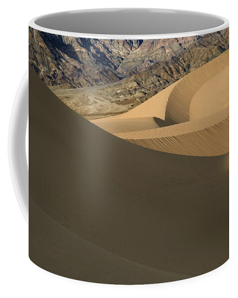 Death Valley Coffee Mug featuring the photograph Death Valley Mesquite Flat Sand Dunes IMG 0086 by Greg Kluempers