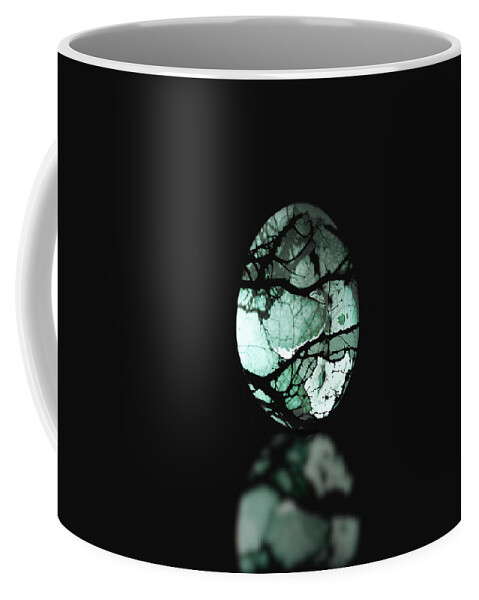 Egg Coffee Mug featuring the photograph Decorated Egg by Ann Powell