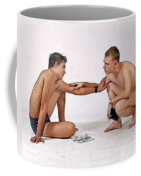 Troy Caperton Coffee Mug featuring the painting Deep Affection by Troy Caperton