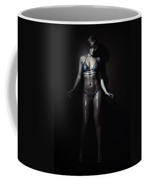 Bikini Coffee Mug featuring the photograph Deep Blue Beautiful by Monte Arnold