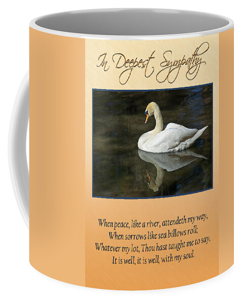 Swans Coffee Mug featuring the photograph Deepest Sympathy Card by Carolyn Marshall