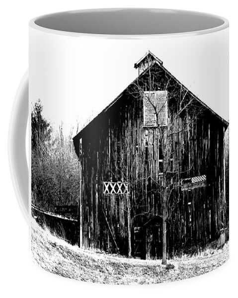 Barn Coffee Mug featuring the photograph Defunct Barn 2 by Michael Krek