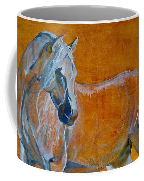 Horses Coffee Mug featuring the painting Del Sol by Jani Freimann