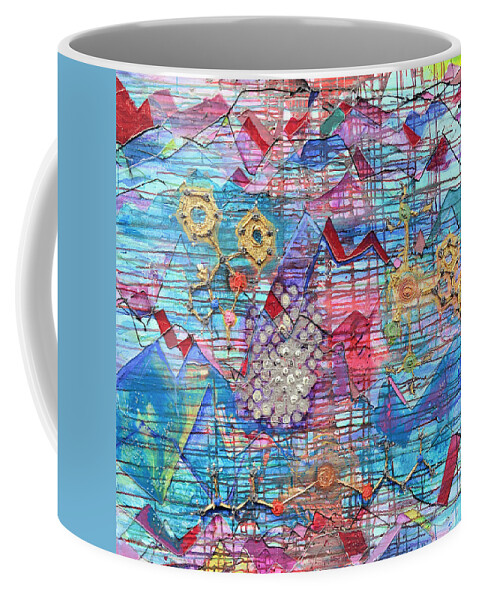 Chemistry Coffee Mug featuring the painting Density of States by Regina Valluzzi