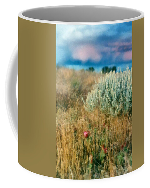 Desert Coffee Mug featuring the photograph Desert Flowers by Michelle Calkins