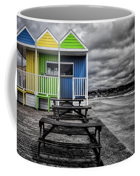 Jersey Coffee Mug featuring the photograph Deserted Cafe by Nigel R Bell