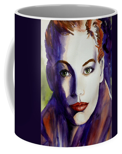 Abstract Realism Coffee Mug featuring the painting Determined by Michal Madison