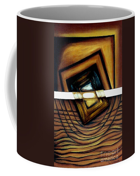 Surrealism Coffee Mug featuring the painting Deversity View by Fei A