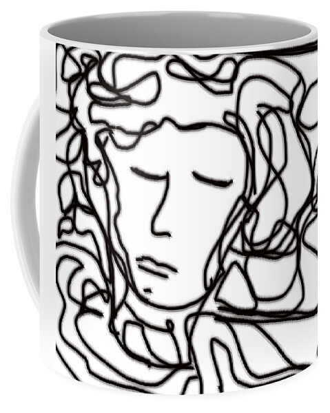 Digital Coffee Mug featuring the digital art Digital Doodle by Shea Holliman