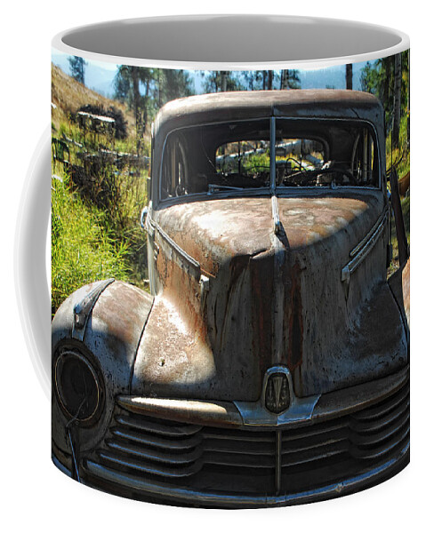 Car Coffee Mug featuring the photograph Discarded Love by Donna Blackhall