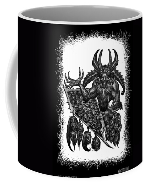 Tony Koehl Coffee Mug featuring the drawing Display the Sins at Hand by Tony Koehl