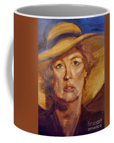 Greta Corens Portraits Coffee Mug featuring the painting DIVA still by Greta Corens