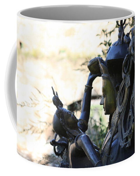 Hindu Coffee Mug featuring the photograph Divine Mother and Child by Diana Haronis