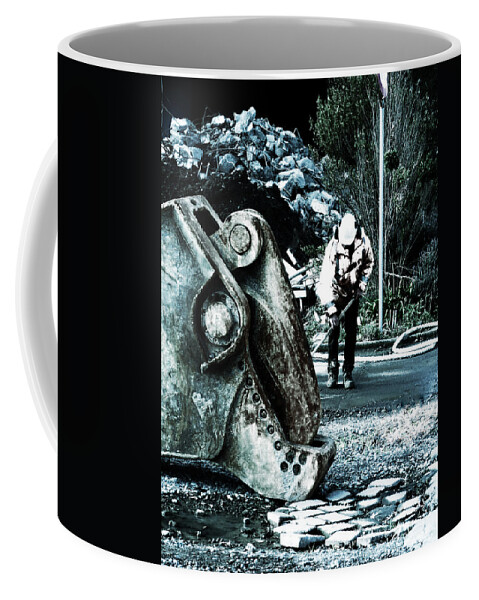 Black Coffee Mug featuring the photograph Do Not Look It In the Eye by Steve Taylor
