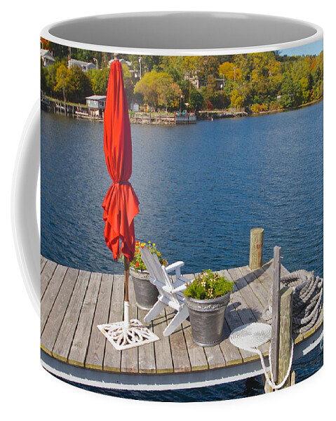 Watkins Glen Coffee Mug featuring the photograph Dock by the Bay by William Norton