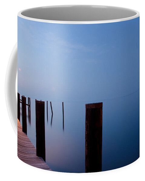 Dock Coffee Mug featuring the photograph Dock of the Morning by Gary Wightman
