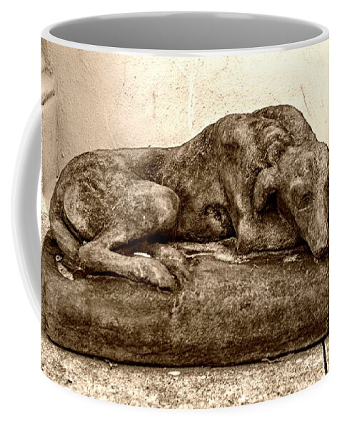 Dog Coffee Mug featuring the photograph Dog Sculpture by John Harmon
