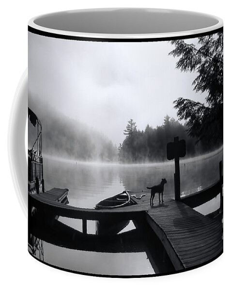 Dog Coffee Mug featuring the photograph Waiting For Her - Luther Fine Art by Luther Fine Art