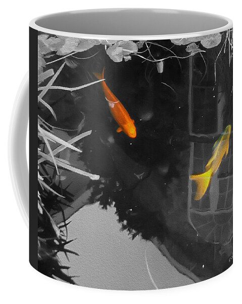 2d Coffee Mug featuring the photograph Don't Be Koi by Brian Wallace