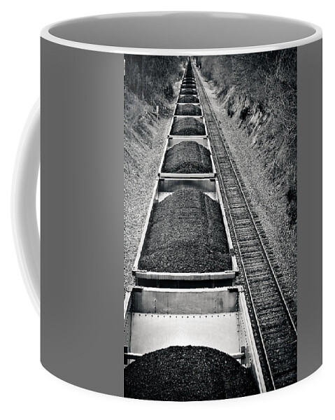 Train Coffee Mug featuring the photograph Down the Line by Jessica Brawley