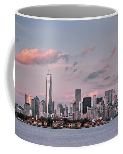 Atlantic Coffee Mug featuring the photograph Downtown at dusk by Eduard Moldoveanu