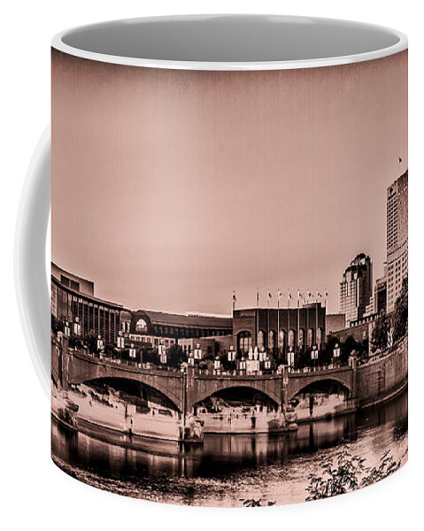 Indiana Coffee Mug featuring the photograph Downtown Indianapolis by Ron Pate