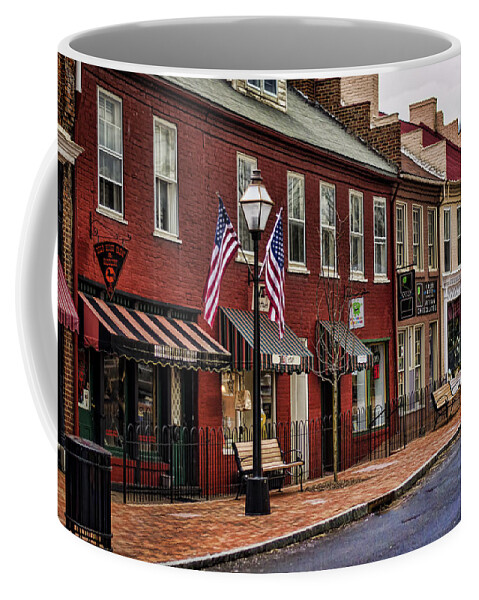 Jonesborough Coffee Mug featuring the photograph Downtown Jonesborough TN by Heather Applegate