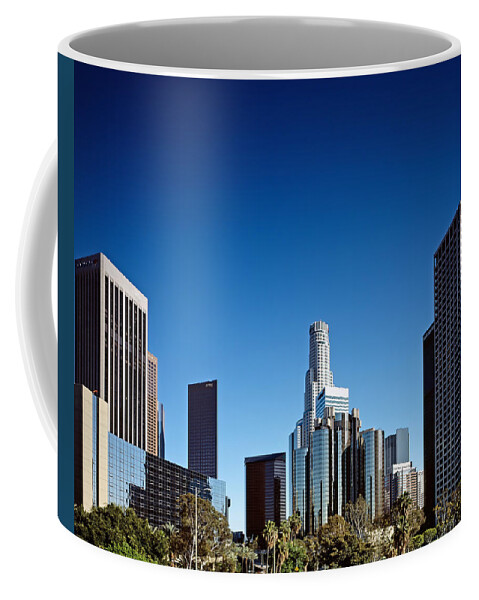 Los Angeles Coffee Mug featuring the photograph Downtown Los Angeles by Mountain Dreams