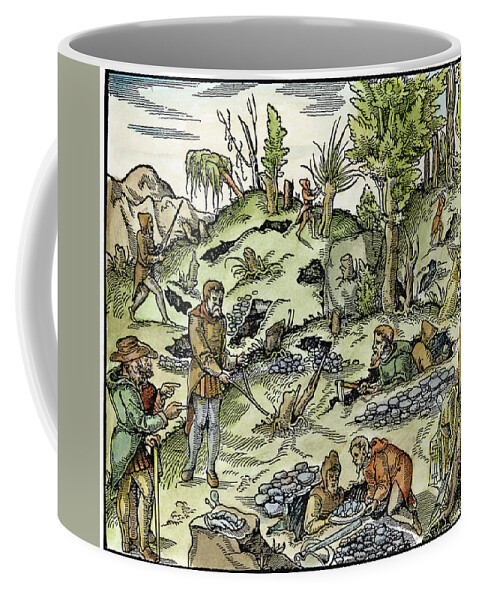 1556 Coffee Mug featuring the painting Dowsing by Granger