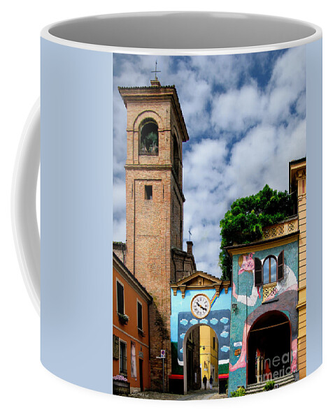 Dozza Coffee Mug featuring the photograph Dozza.Italy.City of Art by Jennie Breeze