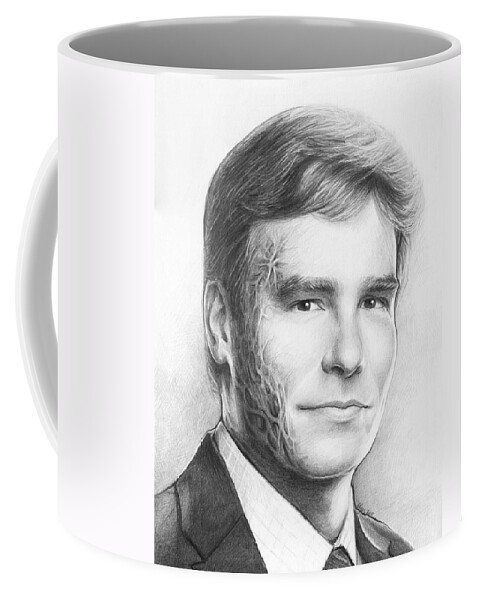 House Md Coffee Mug featuring the drawing Dr. Wilson - House MD by Olga Shvartsur