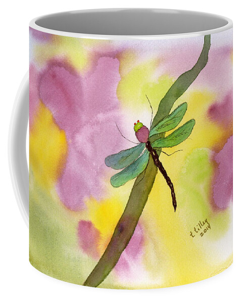 Insects Coffee Mug featuring the photograph Dragonfly Dream by Teresa Tilley