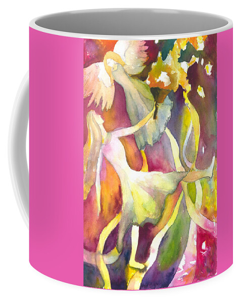 Angel Coffee Mug featuring the painting Dream Angel by Kelly Perez