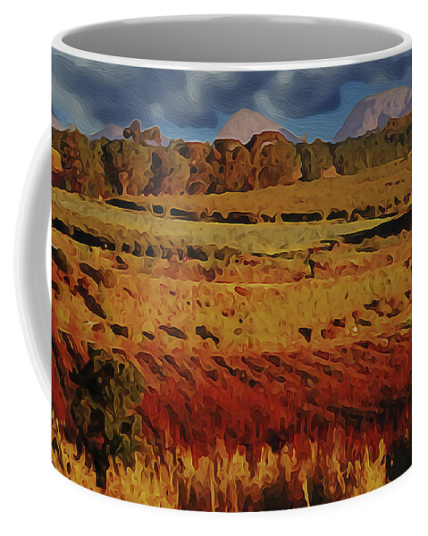 Countryside Coffee Mug featuring the digital art Dreamside by Vincent Franco