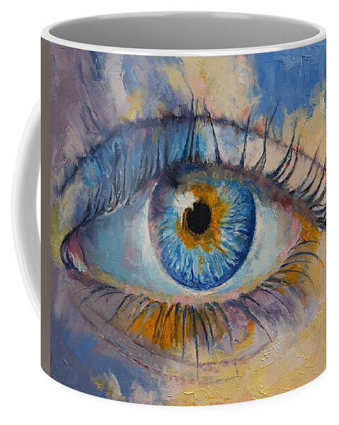 Michael Creese Coffee Mug featuring the painting Eye by Michael Creese