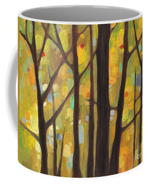 Dreaming Coffee Mug featuring the painting Dreaming Trees 1 by Hailey E Herrera