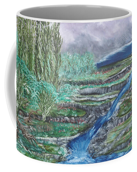 Landscape Coffee Mug featuring the painting Dreams by Suzanne Surber