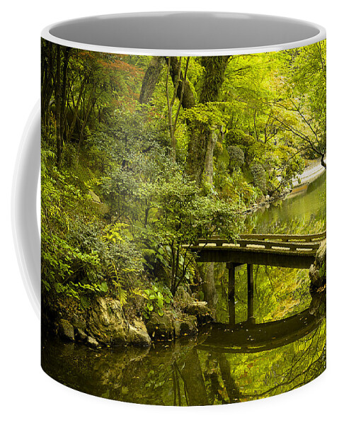 Japan Coffee Mug featuring the photograph Dreamy Japanese Garden by Sebastian Musial