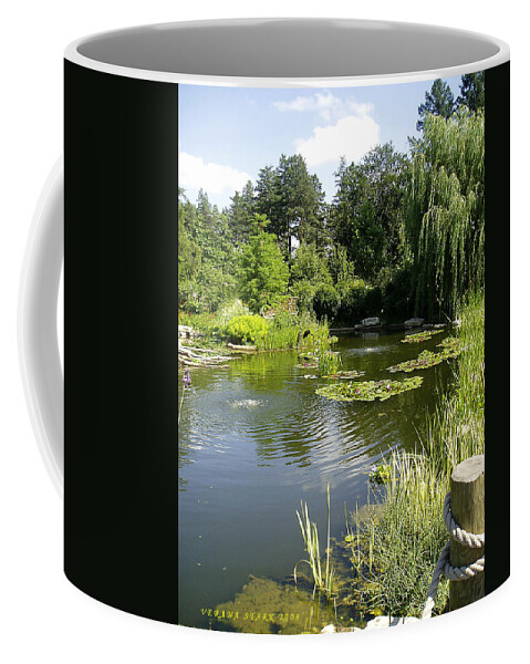Landscape Coffee Mug featuring the photograph Dreamy Pond by Verana Stark